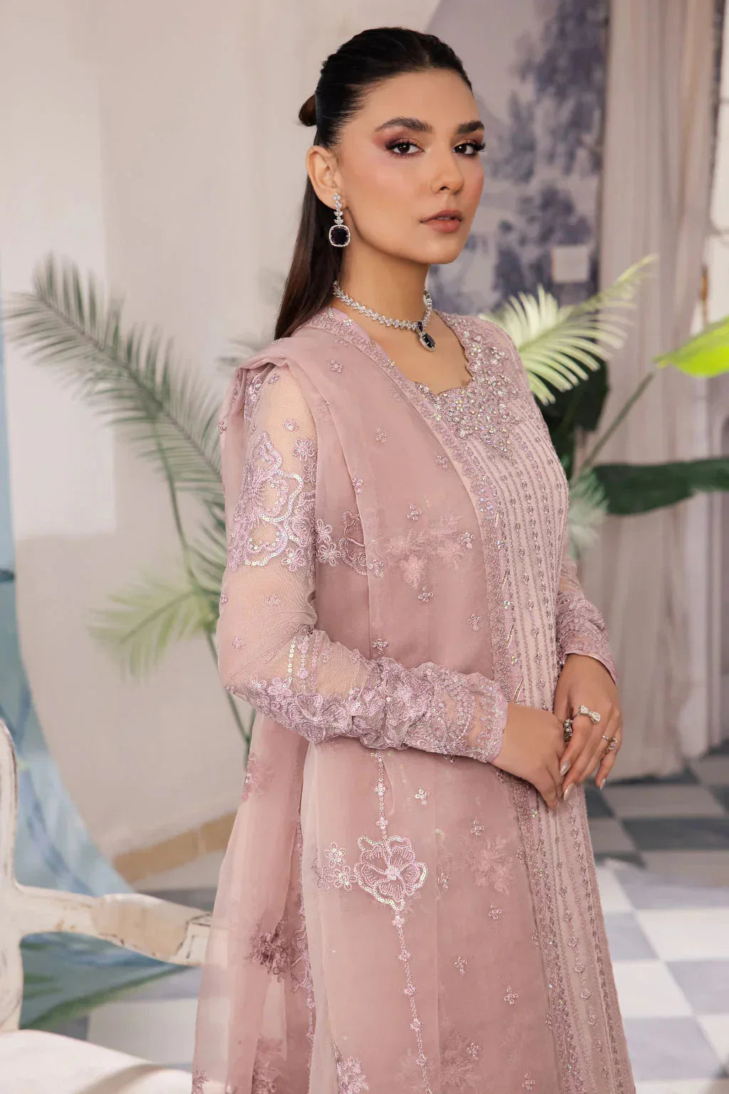 Iznik | Chinnon Chiffon | CC-39 BAREEN - Rang-e-Khaas