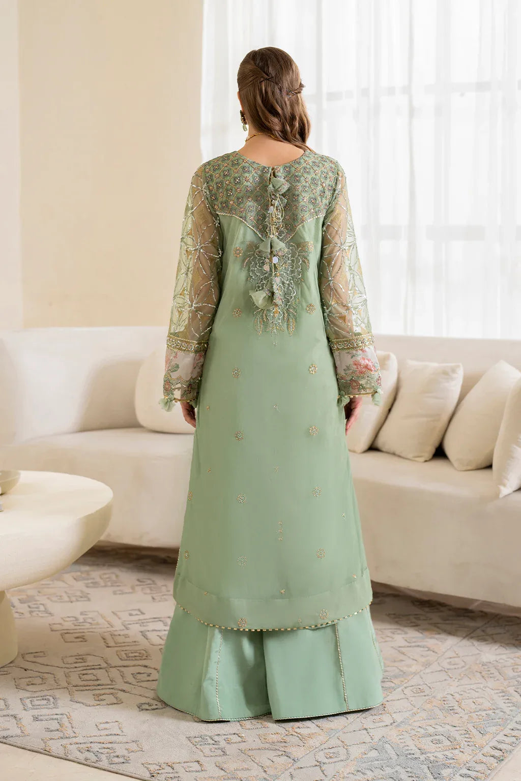 Iznik | Chinnon Chiffon | CC-41 Embroidered Net - Rang-e-Khaas