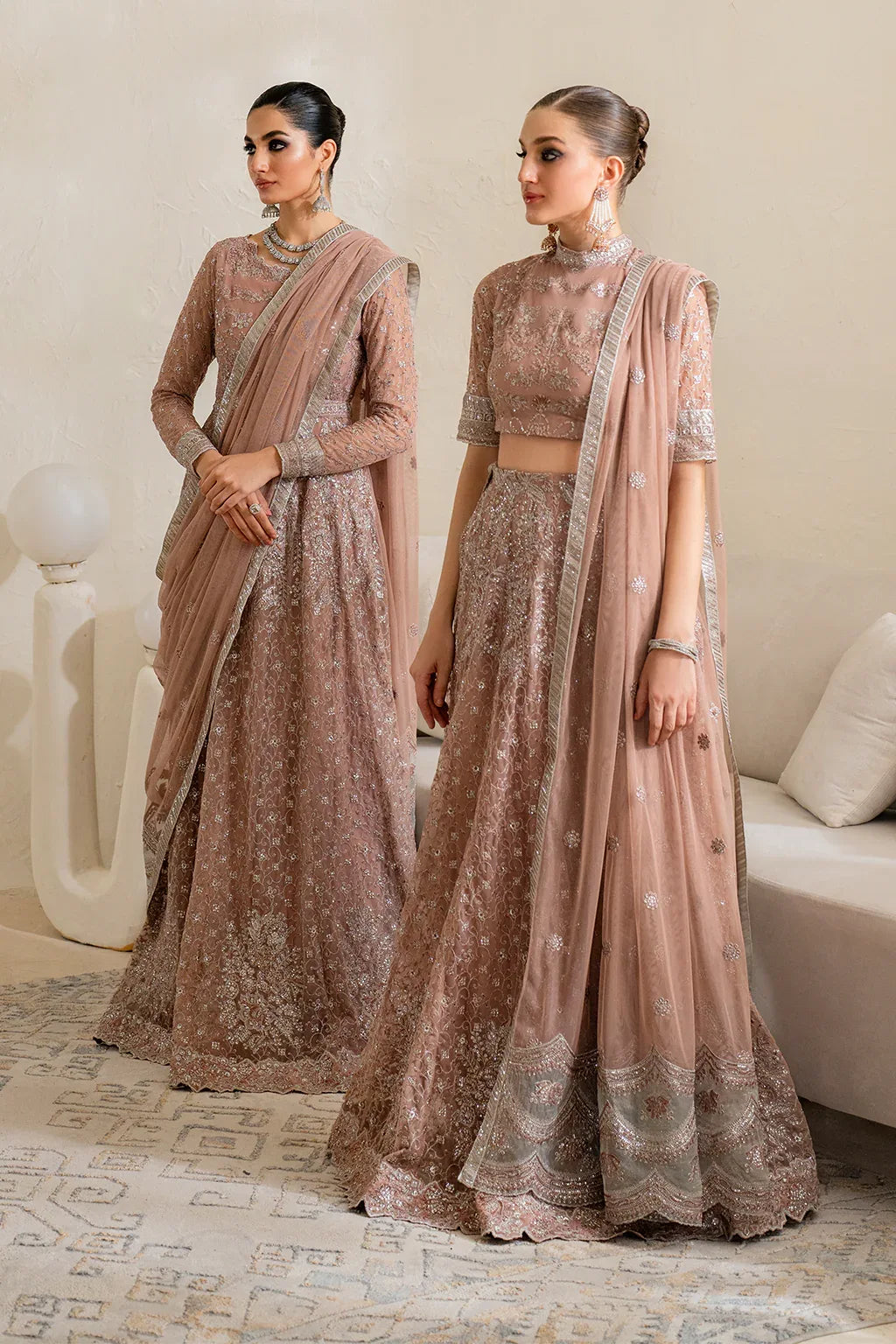 Iznik | Chinnon Chiffon | CC-43 Embroidered Net - Rang-e-Khaas