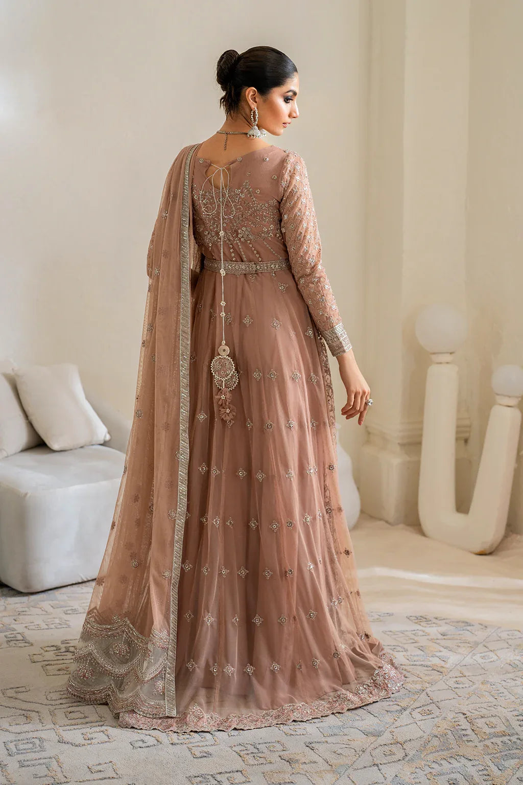 Iznik | Chinnon Chiffon | CC-43 Embroidered Net - Rang-e-Khaas
