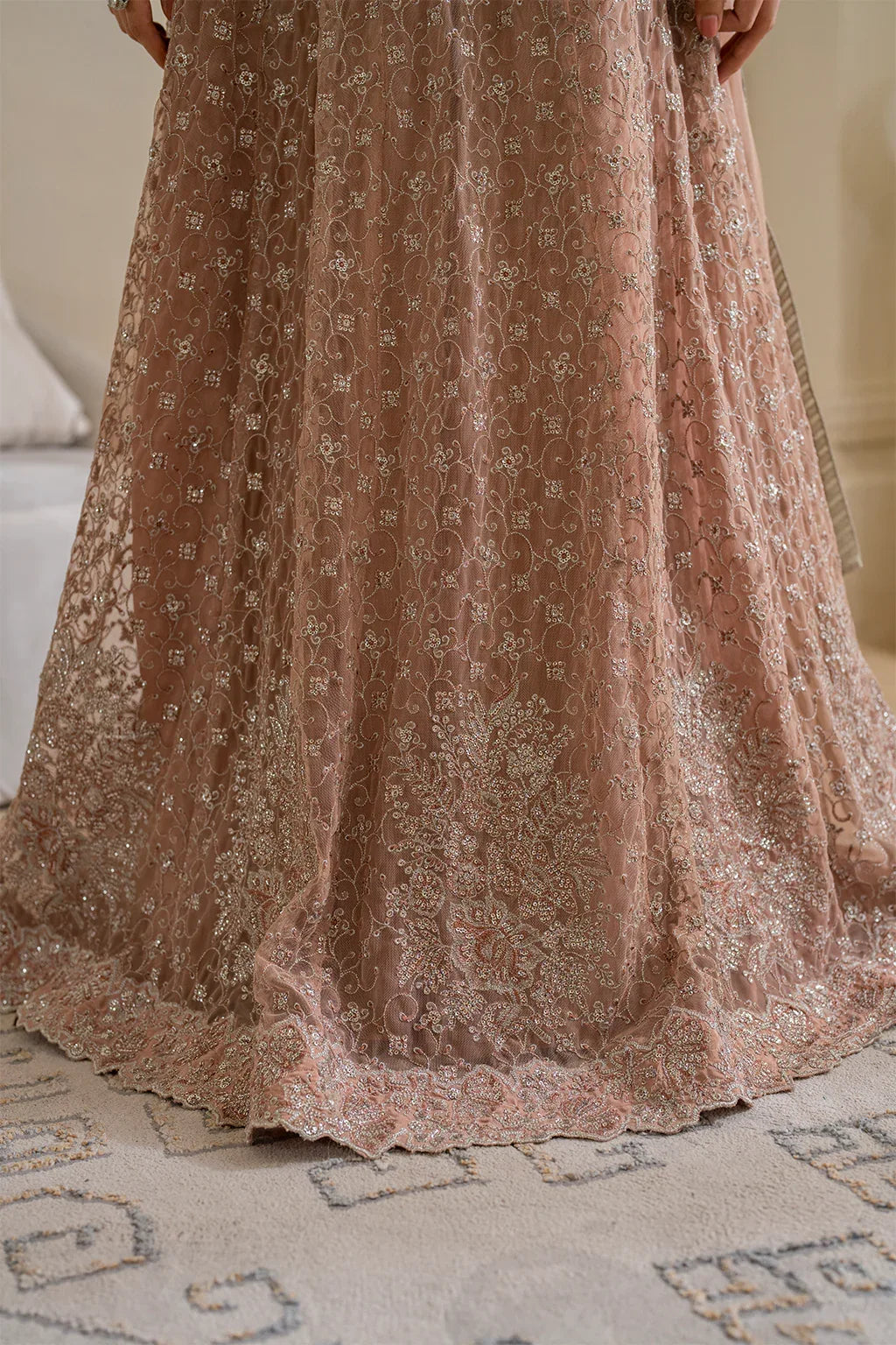 Iznik | Chinnon Chiffon | CC-43 Embroidered Net - Rang-e-Khaas