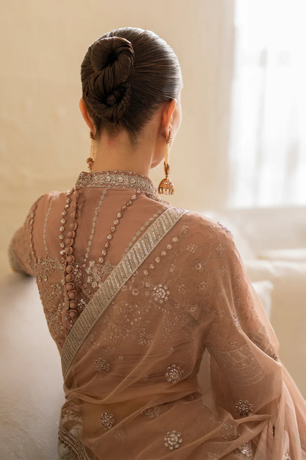 Iznik | Chinnon Chiffon | CC-43 Embroidered Net - Rang-e-Khaas