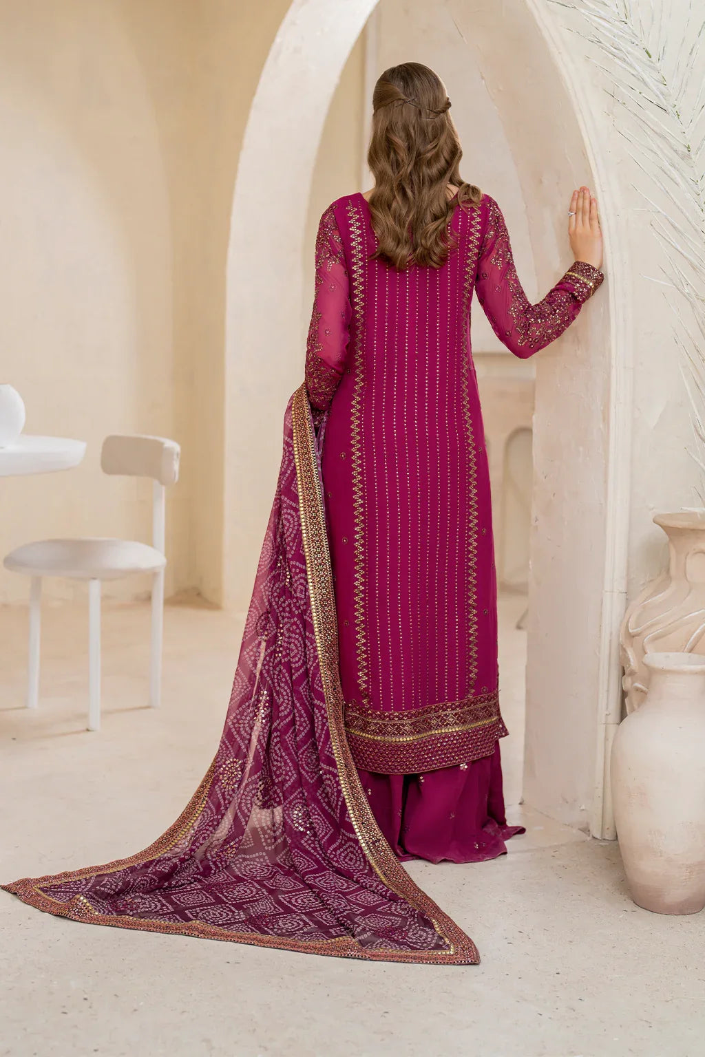 Iznik | Chinnon Chiffon | CC-45 Embroidered Chiffon - Rang-e-Khaas