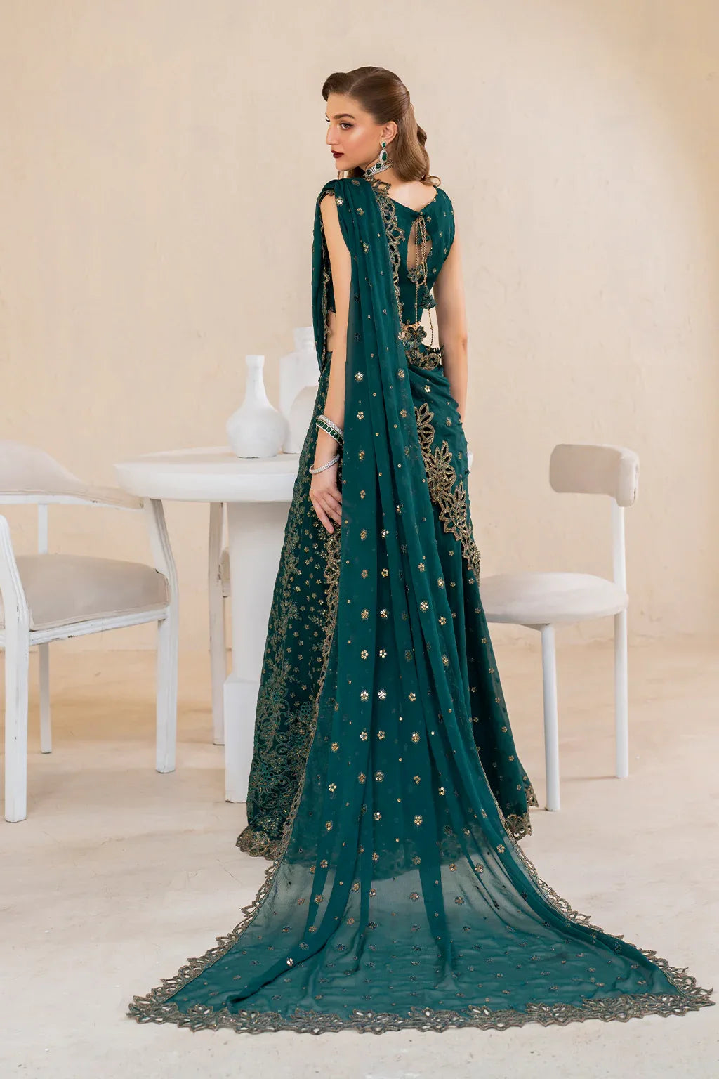 Iznik | Chinnon Chiffon | CC-47 Embroidered Chiffon - Rang-e-Khaas