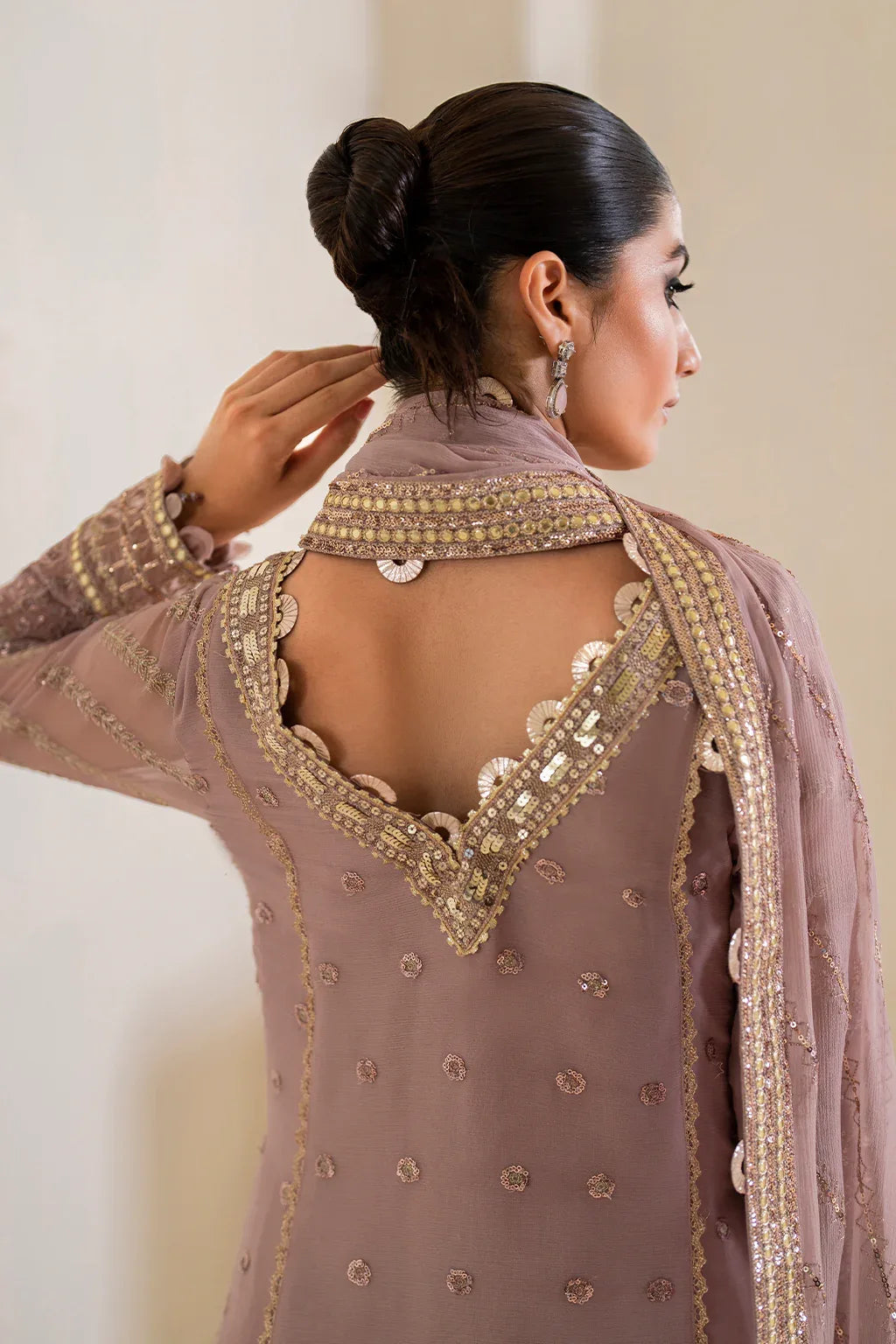 Iznik | Chinnon Chiffon | CC-48 Embroidered Chiffon - Rang-e-Khaas