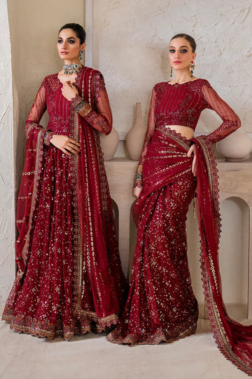 Iznik | Chinnon Chiffon | CC-49 Embroidered Net - Rang-e-Khaas
