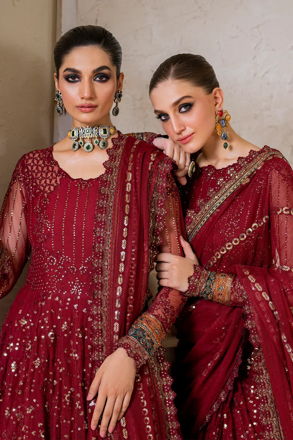 Iznik | Chinnon Chiffon | CC-49 Embroidered Net - Rang-e-Khaas