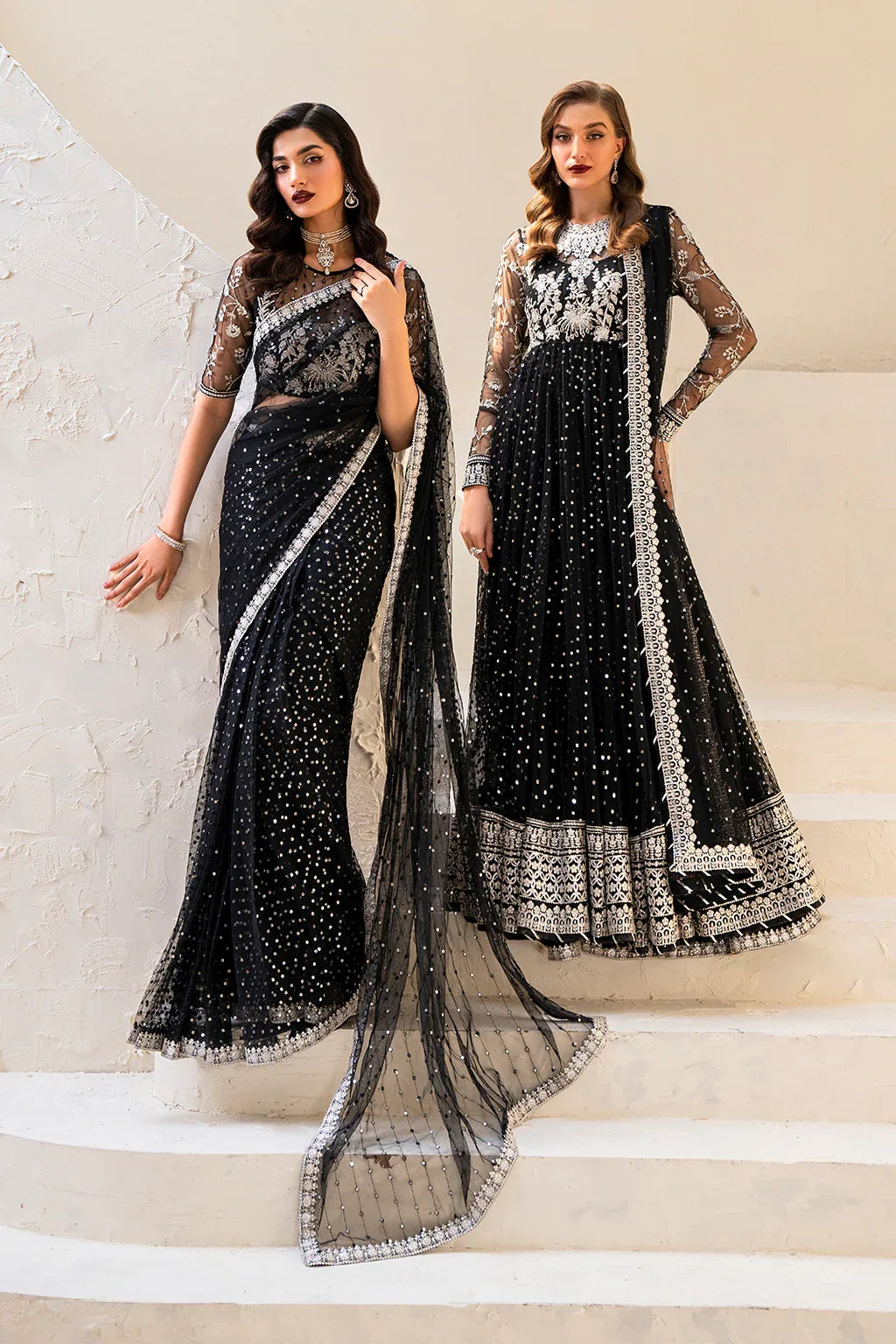 Iznik | Chinnon Chiffon | CC-50 Embroidered Net - Rang-e-Khaas