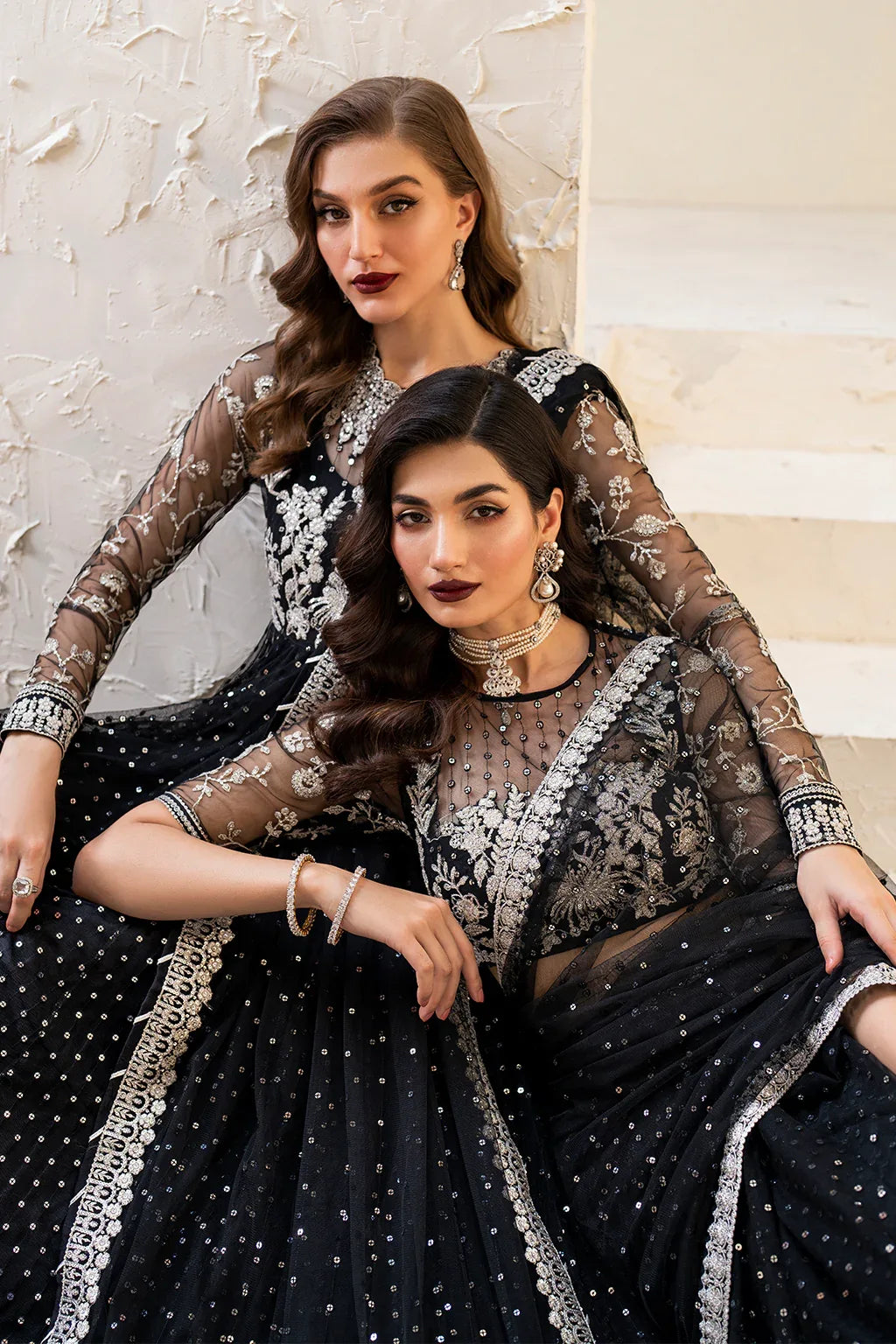 Iznik | Chinnon Chiffon | CC-50 Embroidered Net - Rang-e-Khaas