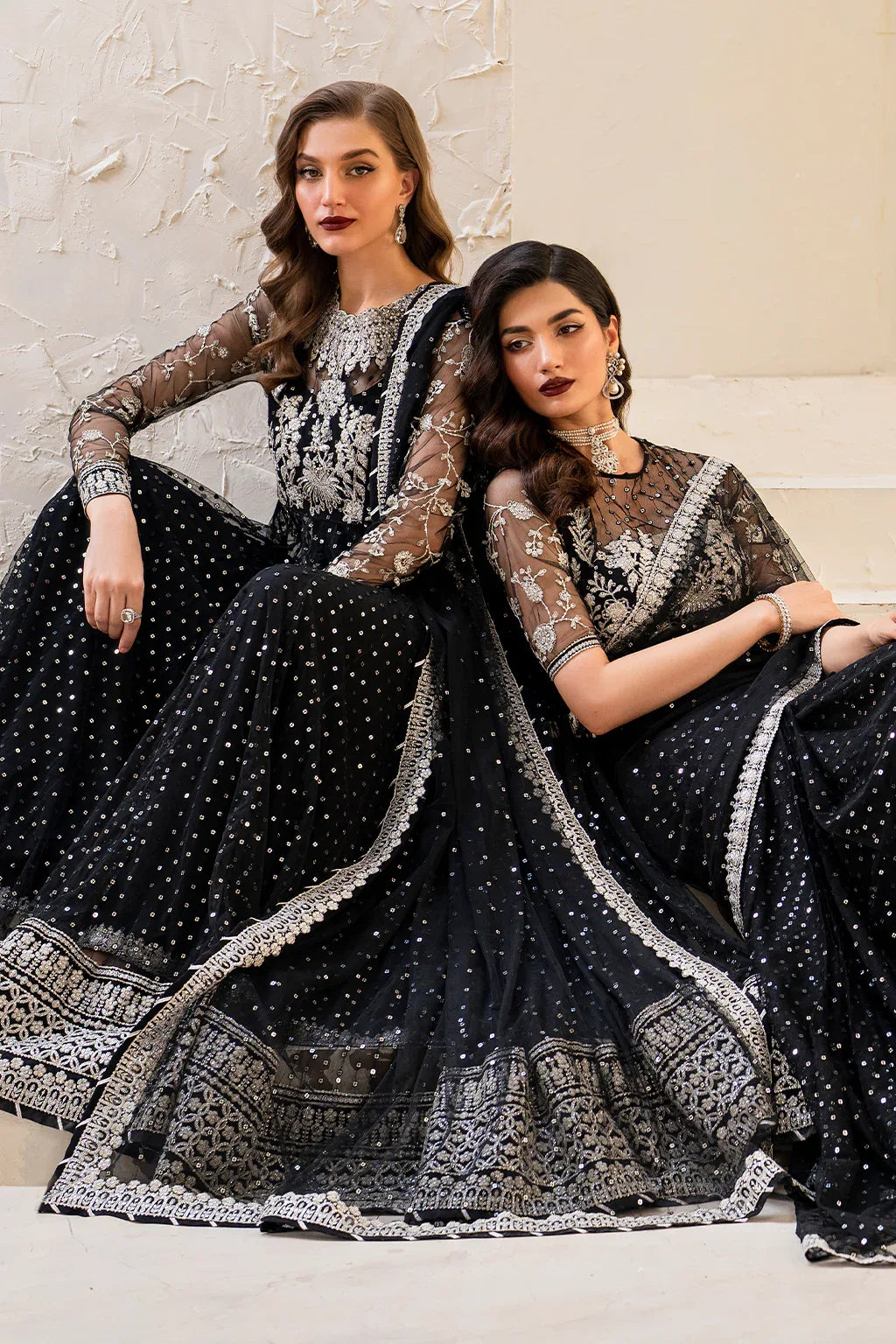 Iznik | Chinnon Chiffon | CC-50 Embroidered Net - Rang-e-Khaas