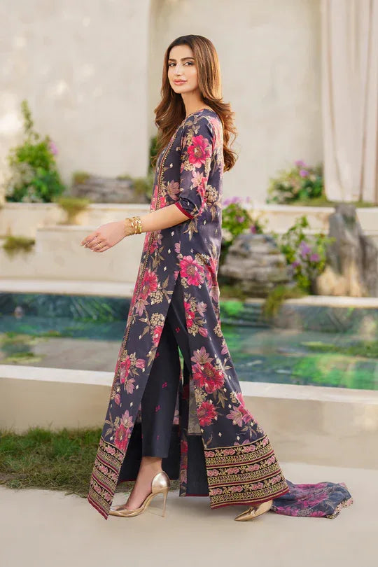 Iznik | Exclusive Lawn | SFL-12 EMBROIDERED LAWN - Rang-e-Khaas