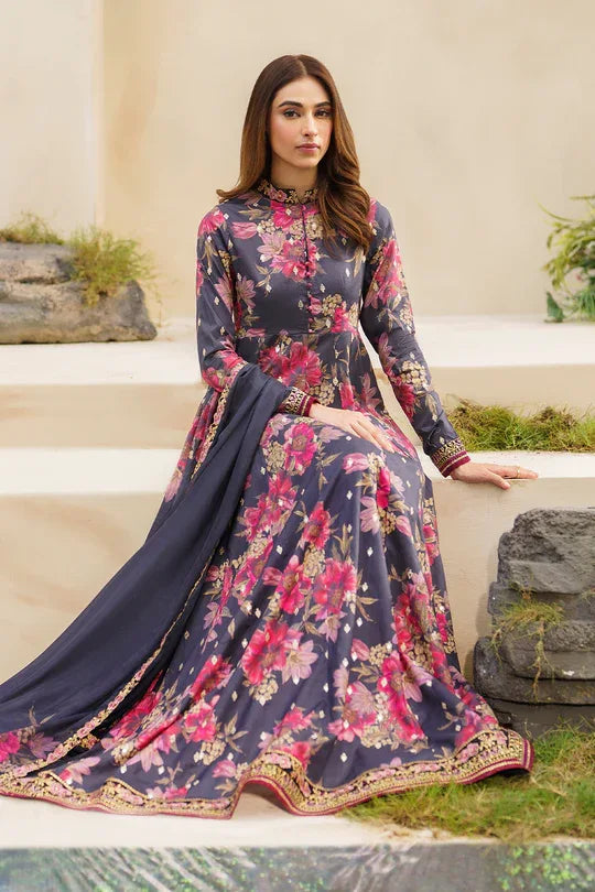 Iznik | Exclusive Lawn | SFL-12 EMBROIDERED LAWN - Rang-e-Khaas