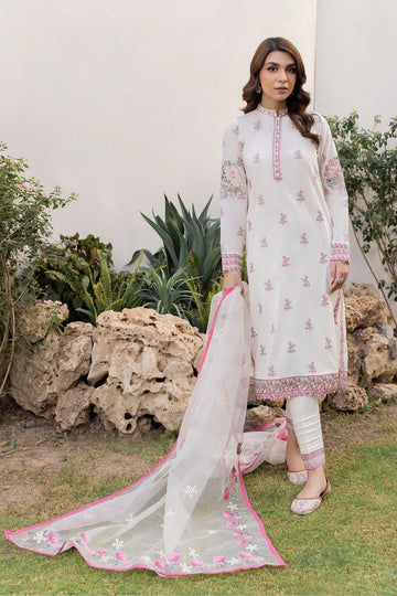 Iznik | Lawnkari 24 | UE-157 CANDYTUFT - Rang-e-Khaas