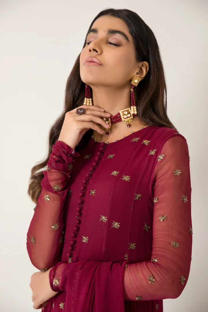 Iznik | Ready to Wear | IP-157 - RUBELLITE - Rang-e-Khaas