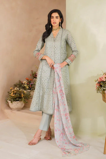 Iznik | Ready to Wear | IP-224 EMBROIDERED LAWN - Rang-e-Khaas