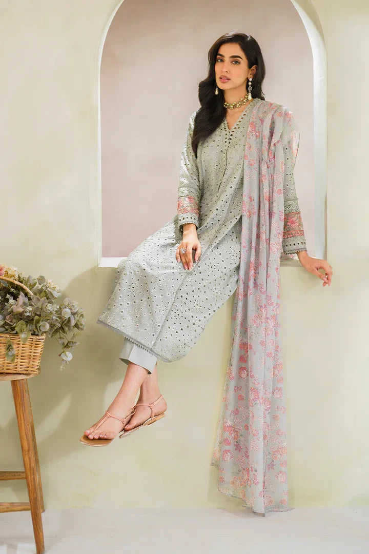 Iznik | Ready to Wear | IP-224 EMBROIDERED LAWN - Rang-e-Khaas