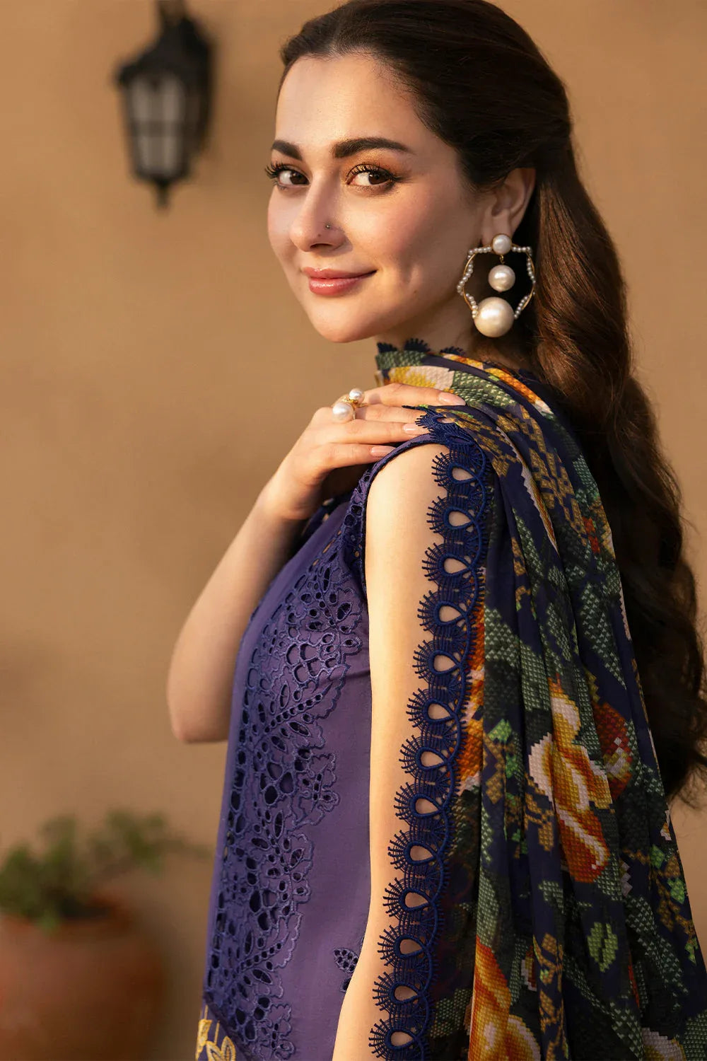 Saira Rizwan | Luxury Lawn 25 | AIMEE-SRL25-01 - Rang-e-Khaas