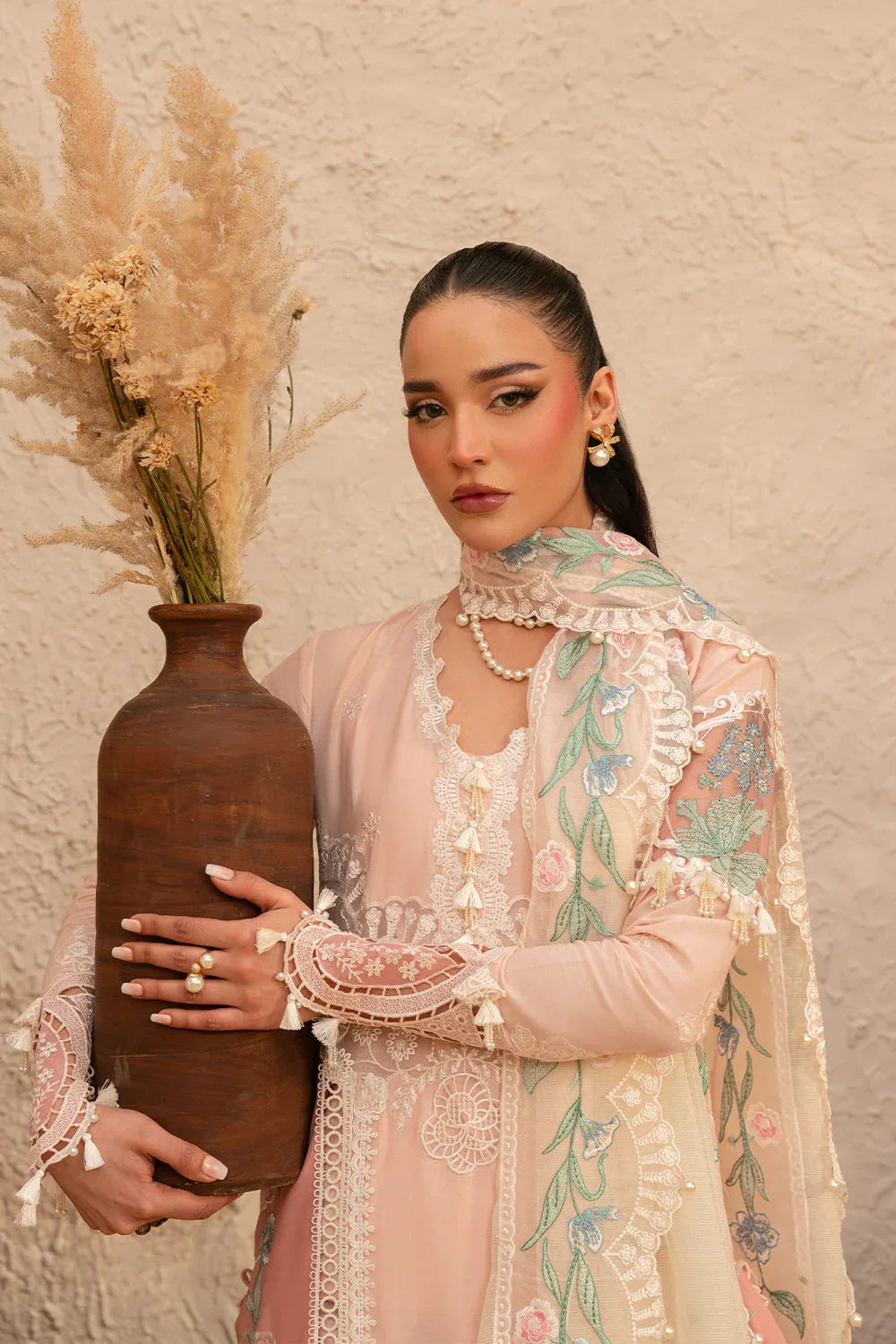 Saira Rizwan | Luxury Lawn 25 | FREYA-SRL25-09 - Rang-e-Khaas