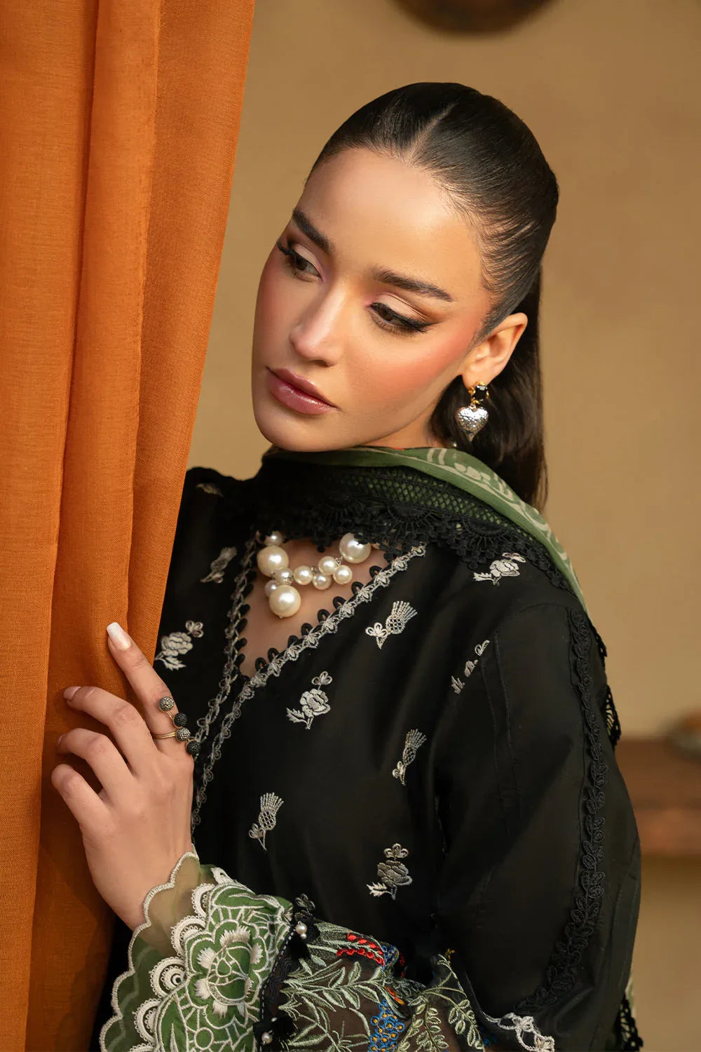 Saira Rizwan | Luxury Lawn 25 | MARY-SRL25-07 - Rang-e-Khaas
