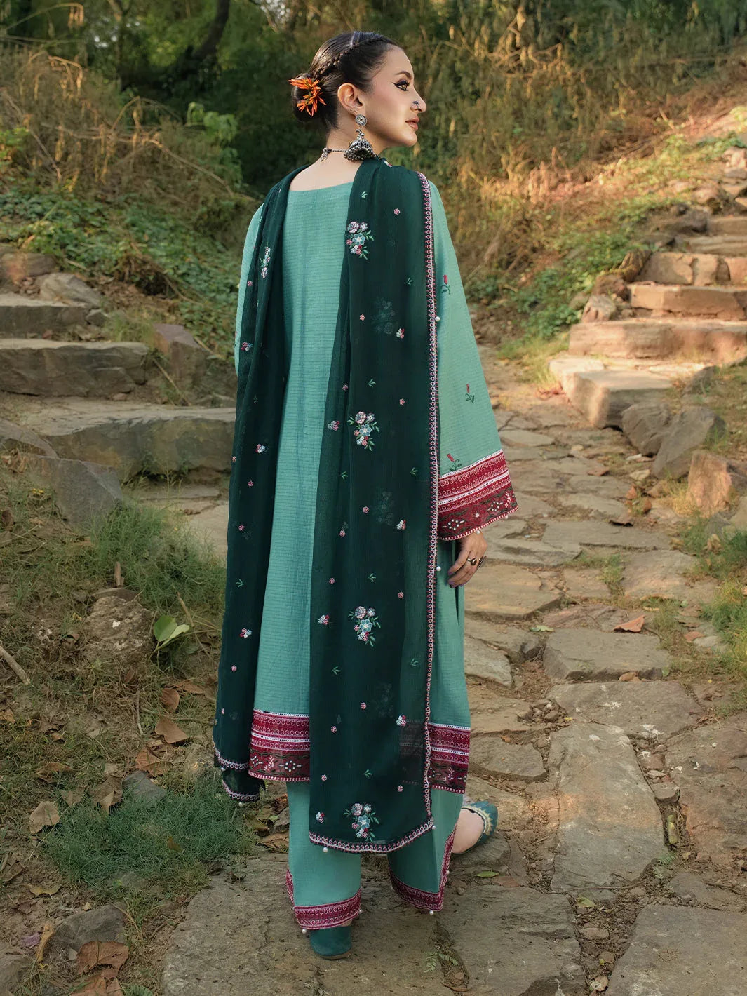 Hemstitch | The Garden Lawn | Jade - Rang-e-Khaas