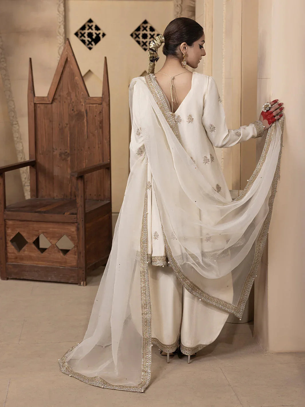 Hem Stitch | Raw Silk Edit 25 | Jahanara - Rang-e-Khaas