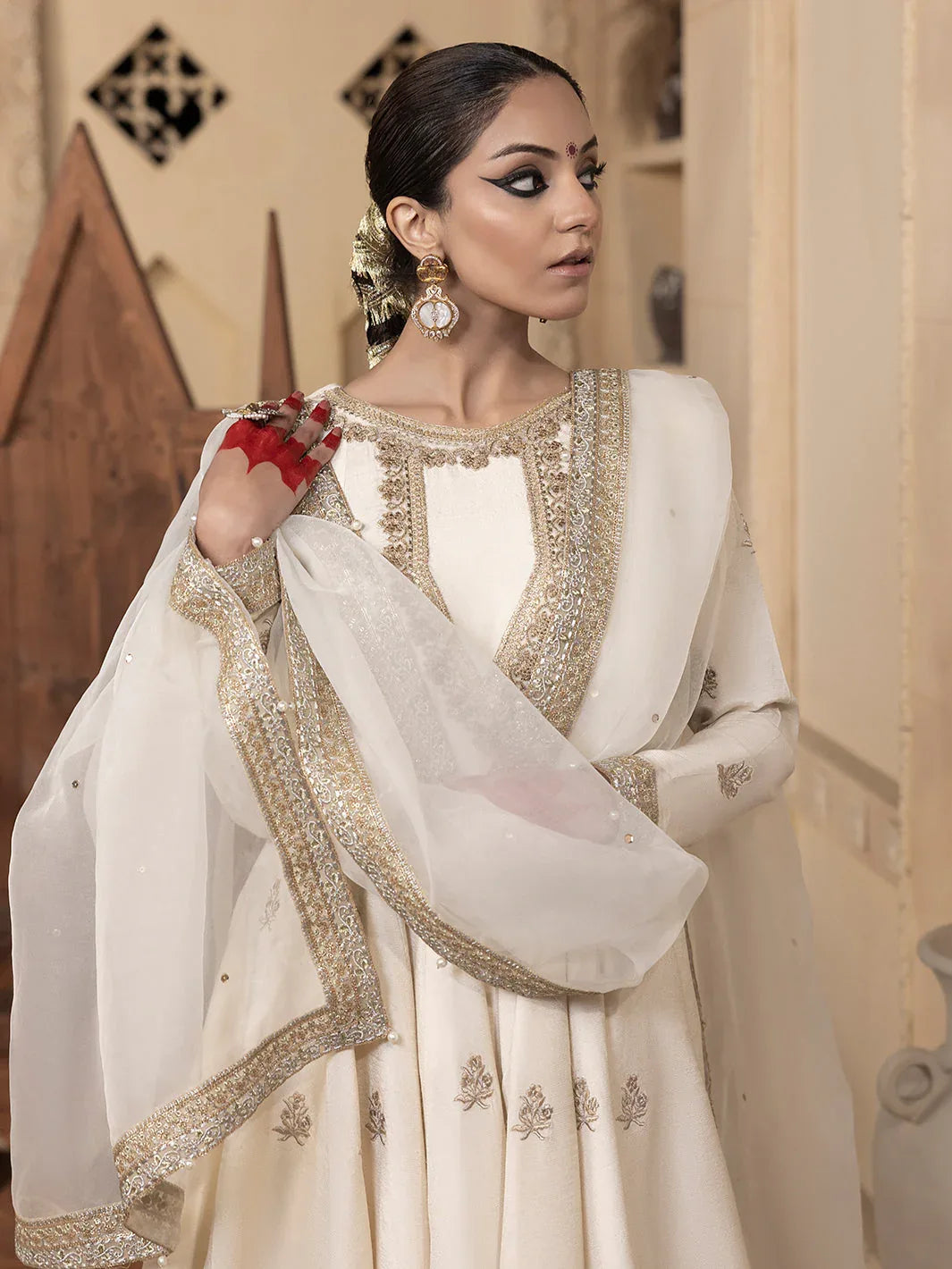 Hem Stitch | Raw Silk Edit 25 | Jahanara - Rang-e-Khaas