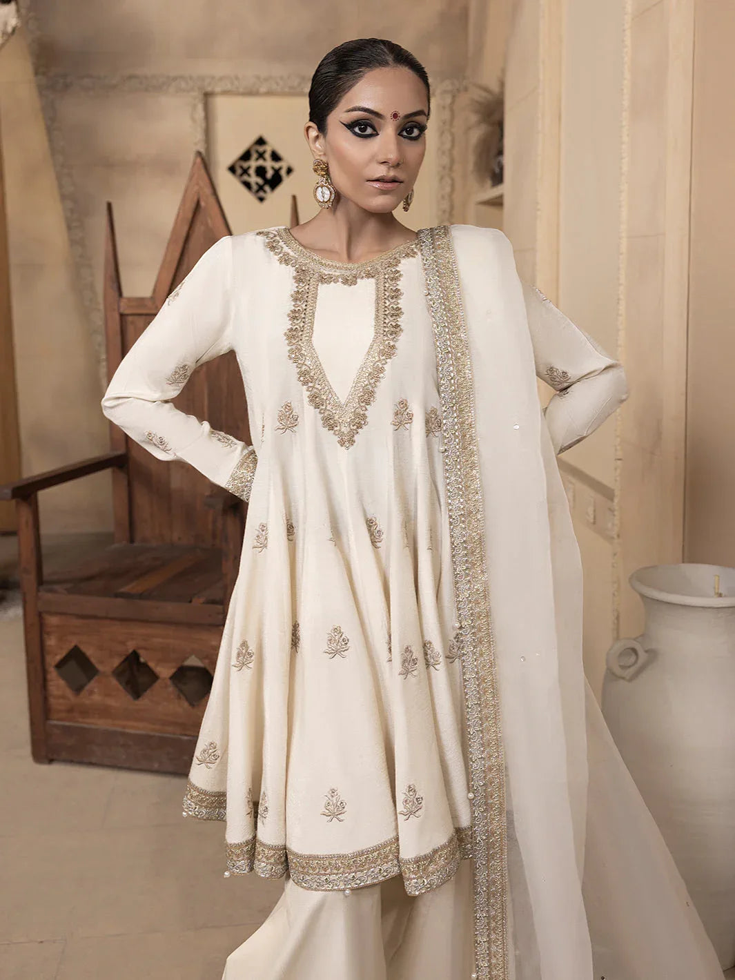 Hem Stitch | Raw Silk Edit 25 | Jahanara - Rang-e-Khaas