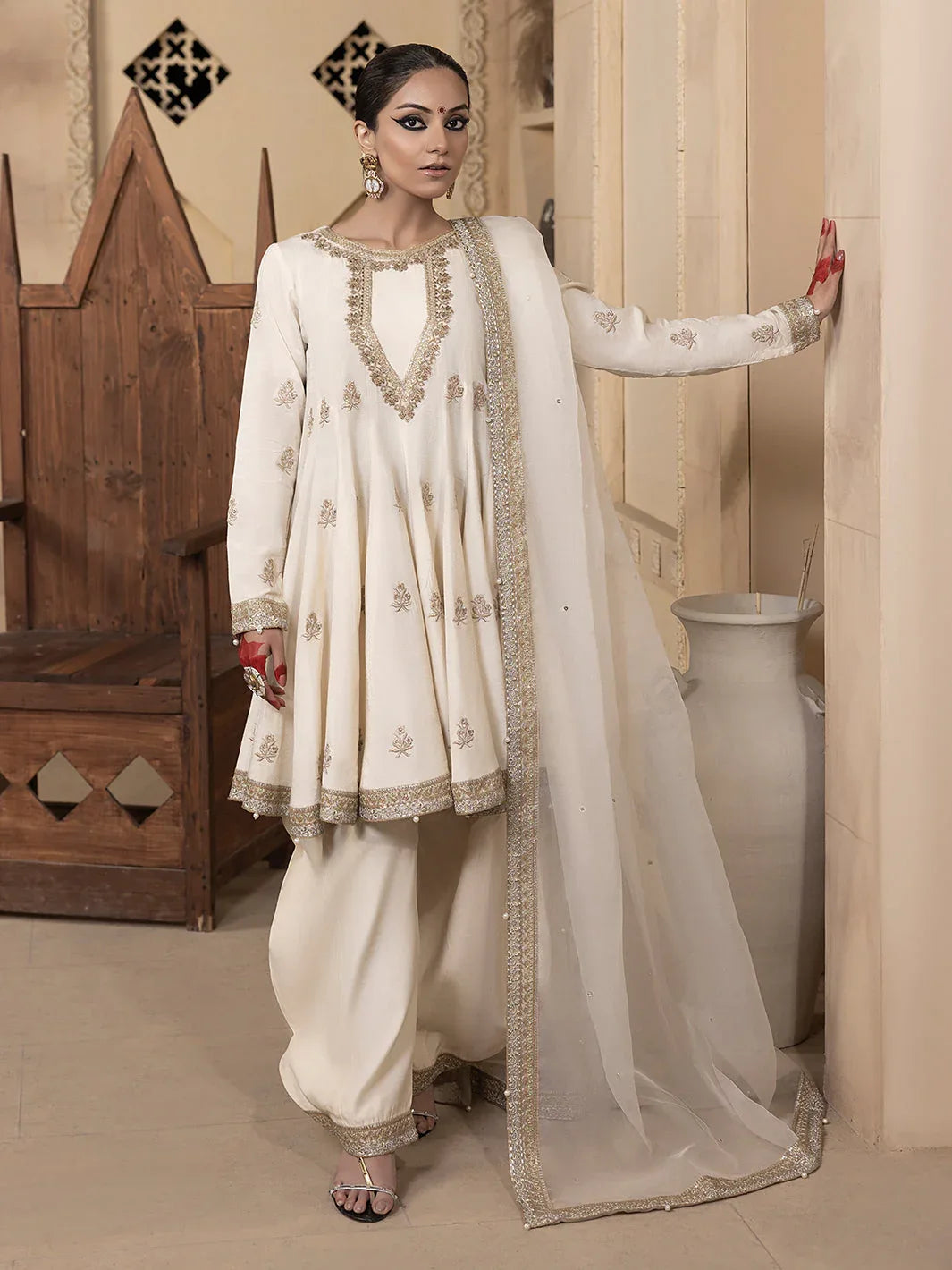 Hem Stitch | Raw Silk Edit 25 | Jahanara - Rang-e-Khaas