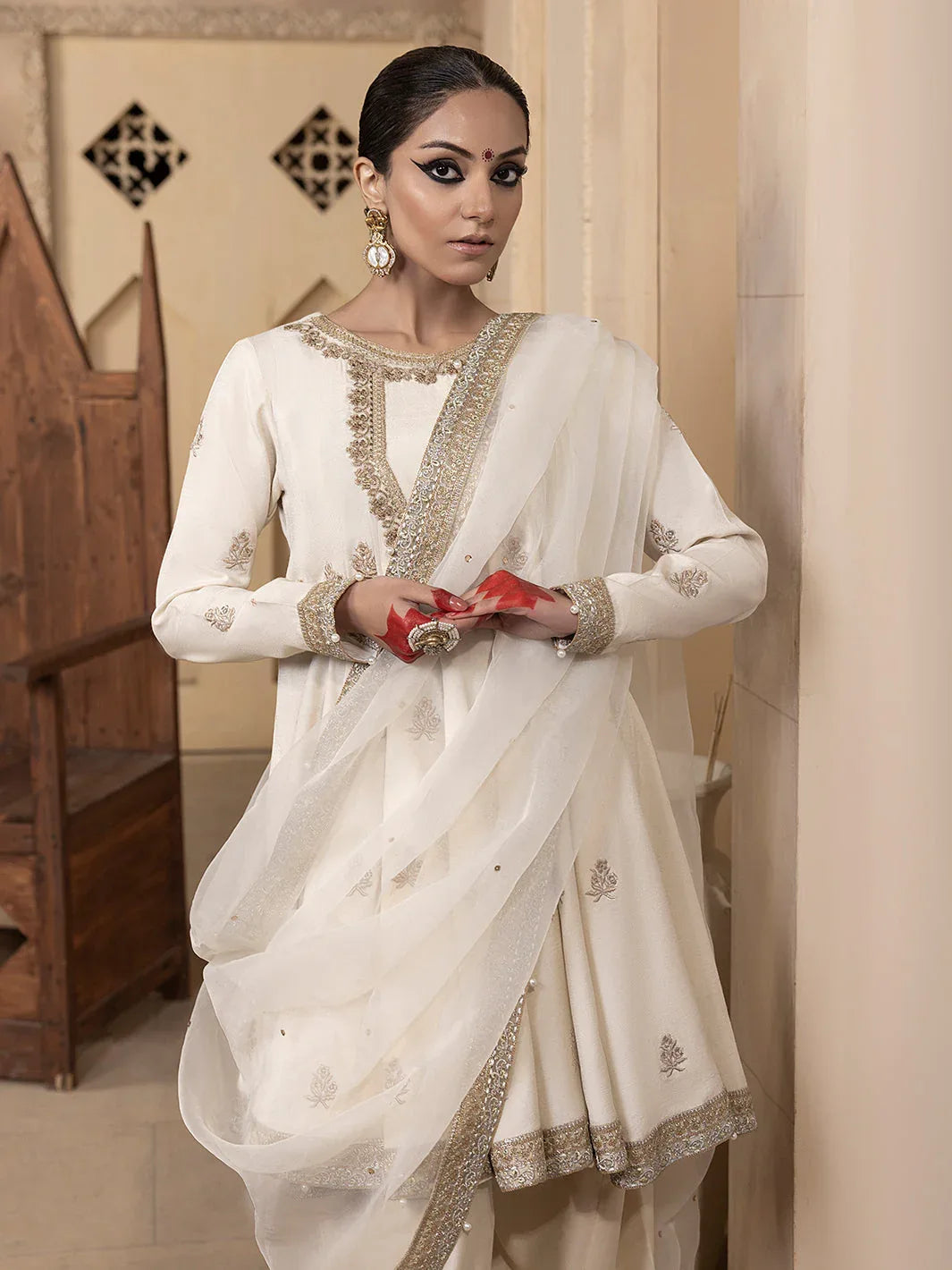 Hem Stitch | Raw Silk Edit 25 | Jahanara - Rang-e-Khaas