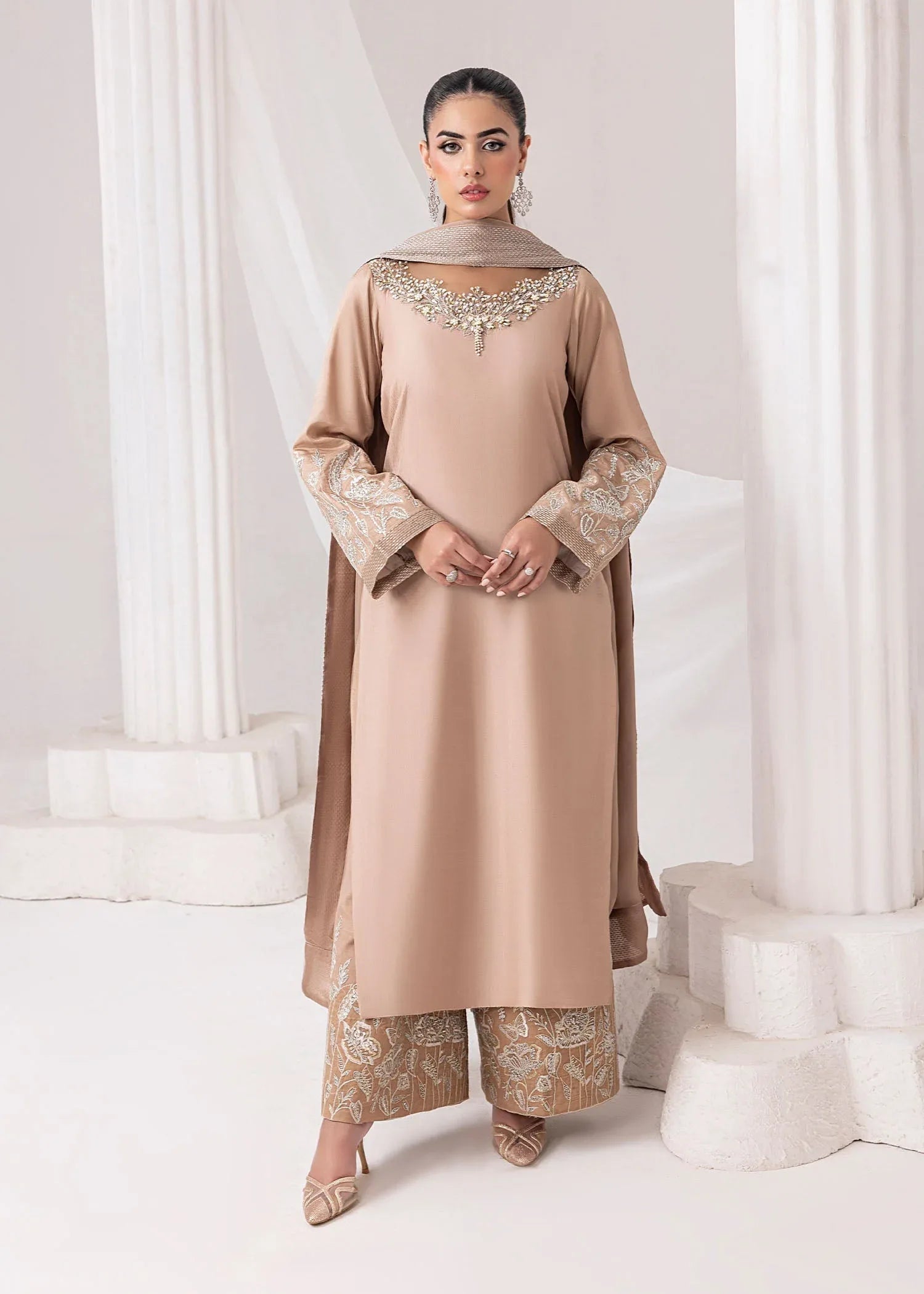 Jamnii | Silk Ivy | Desert Rose - Rang-e-Khaas