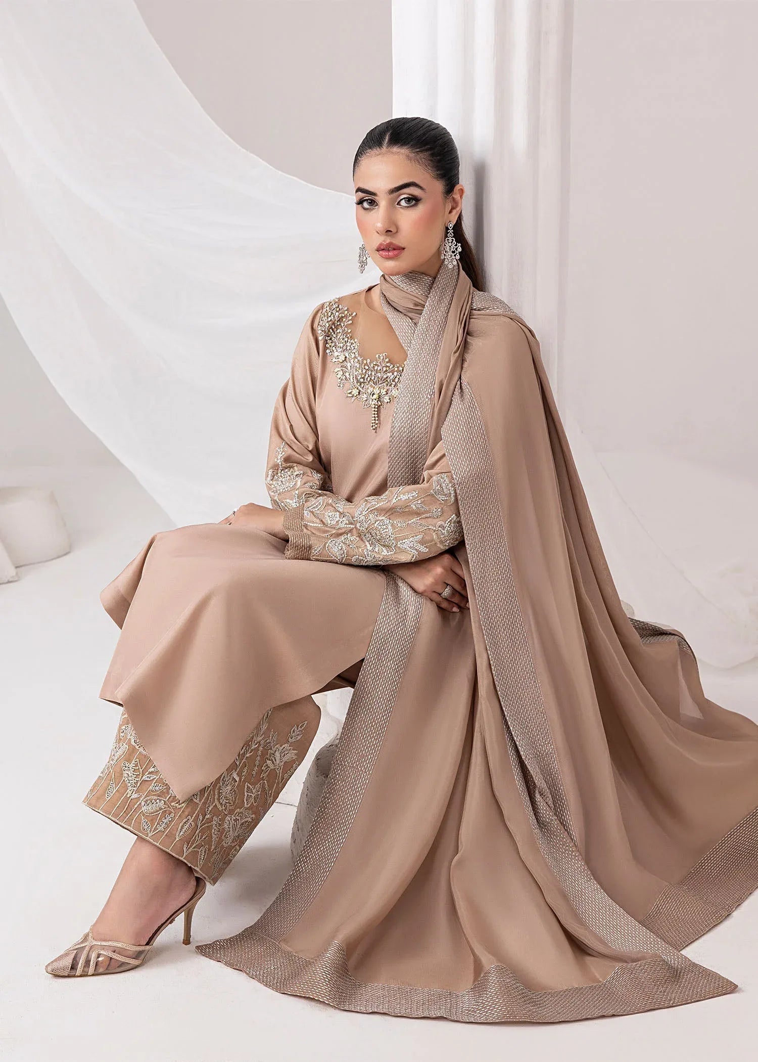 Jamnii | Silk Ivy | Desert Rose - Rang-e-Khaas