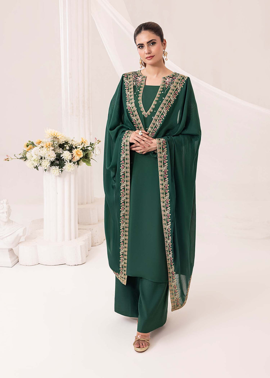 Jamnii | Silk Ivy | Emerald - Rang-e-Khaas