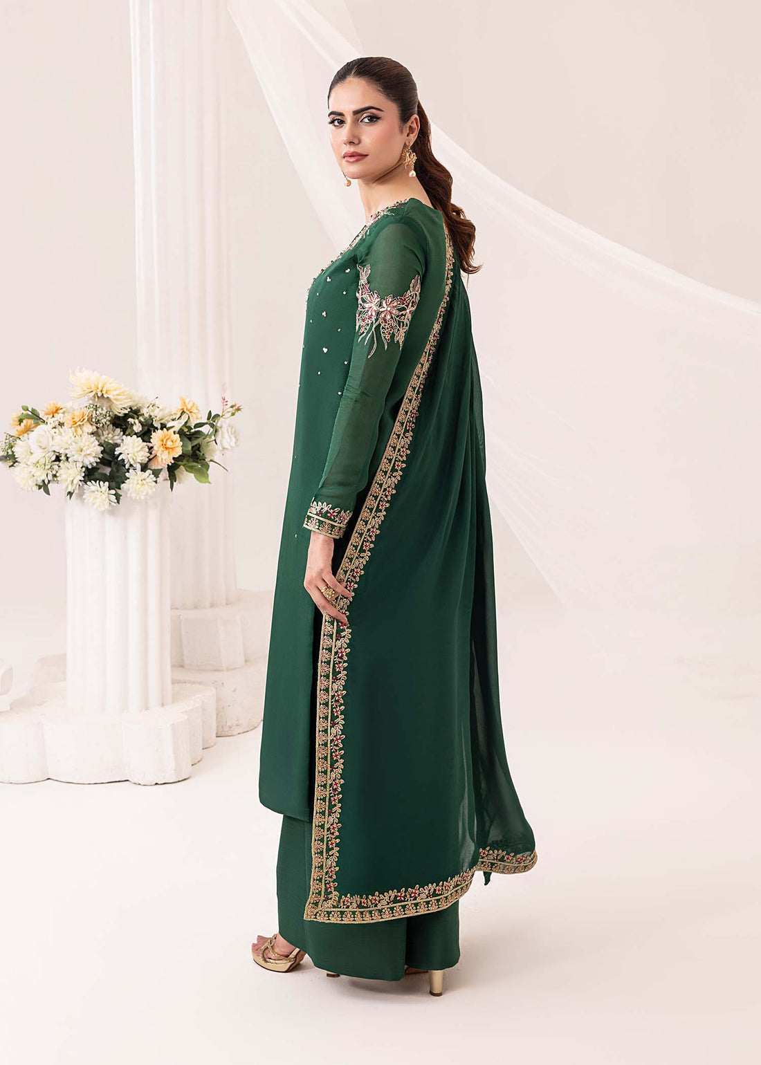 Jamnii | Silk Ivy | Emerald - Rang-e-Khaas