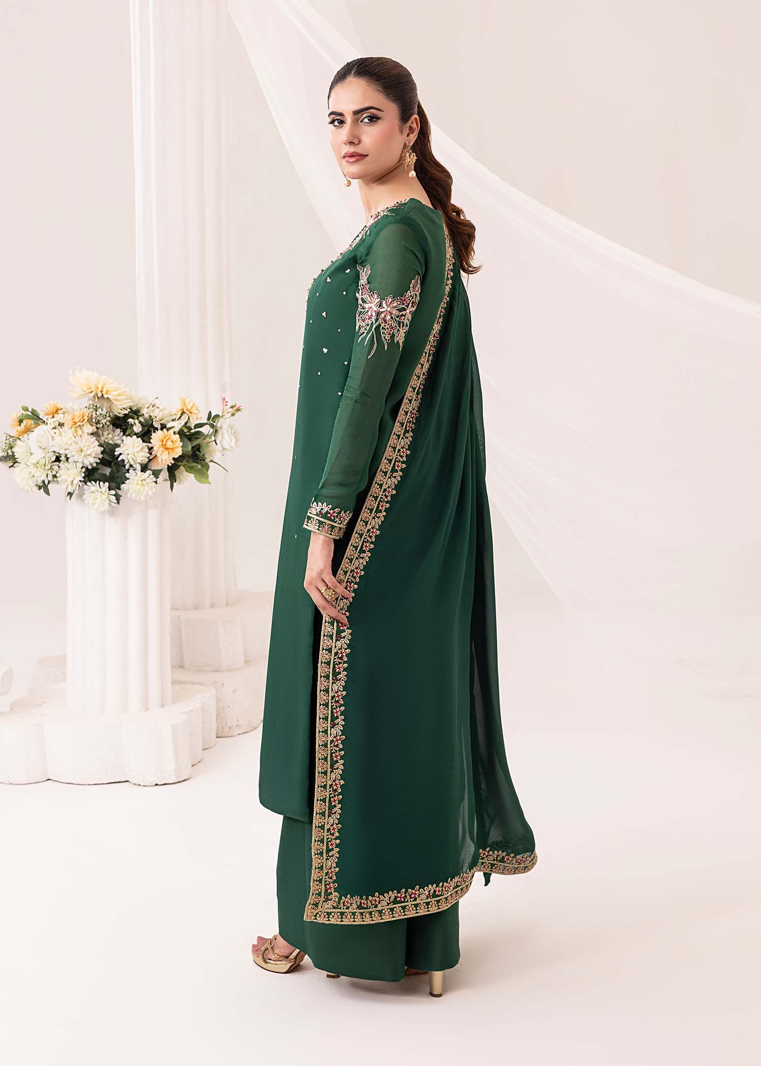 Jamnii | Silk Ivy | Emerald - Rang-e-Khaas