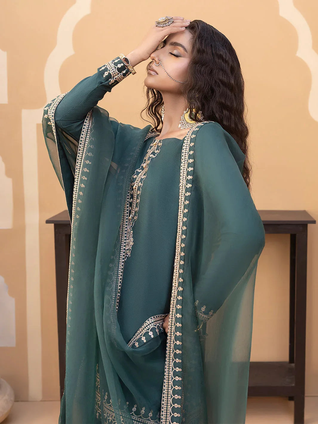 Hem Stitch | Raw Silk Edit 25 | Jasmine - Rang-e-Khaas