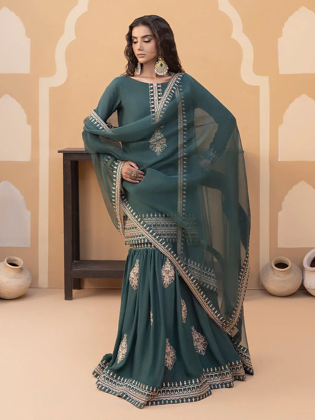 Hem Stitch | Raw Silk Edit 25 | Jasmine - Rang-e-Khaas