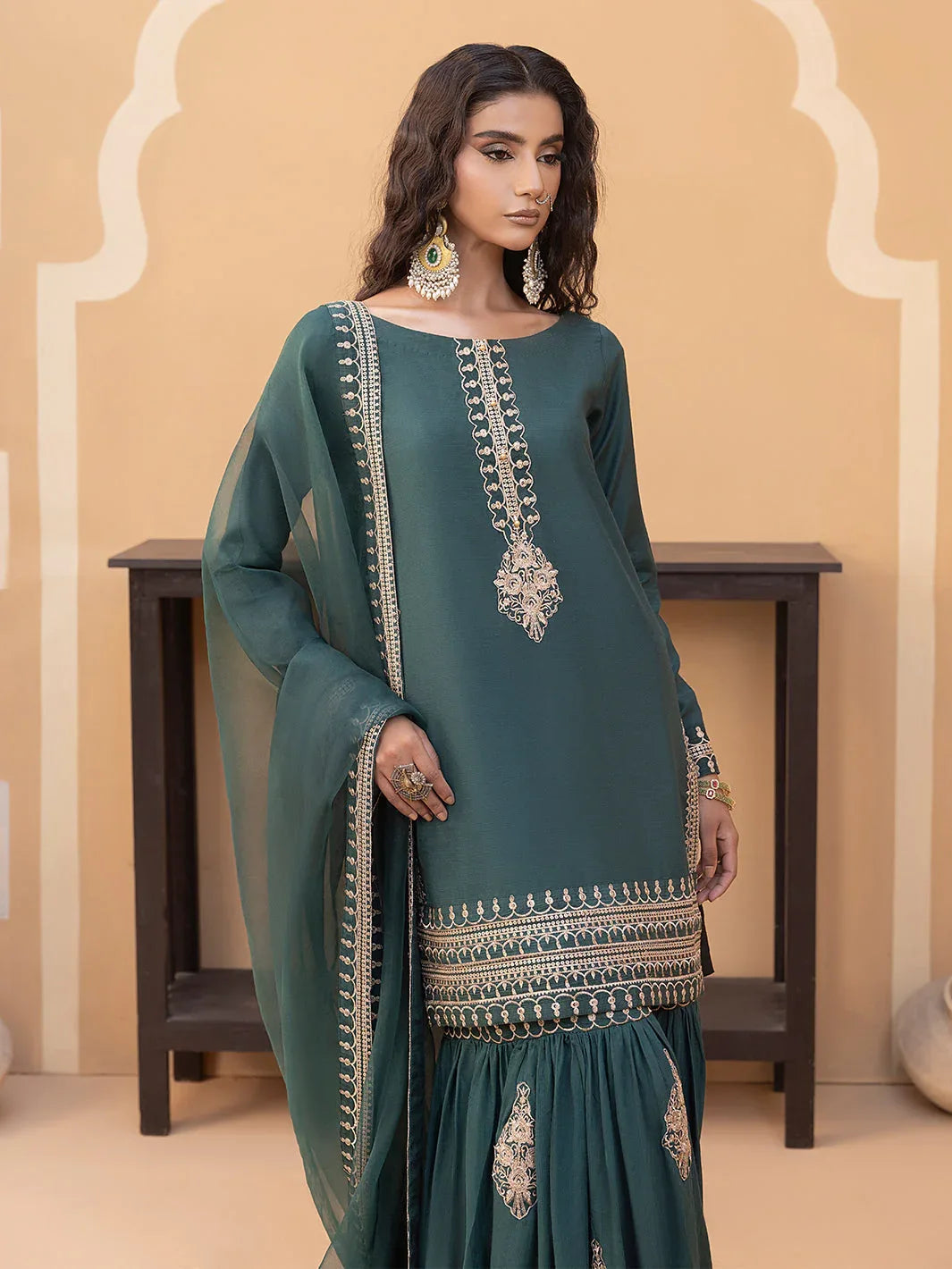 Hem Stitch | Raw Silk Edit 25 | Jasmine - Rang-e-Khaas
