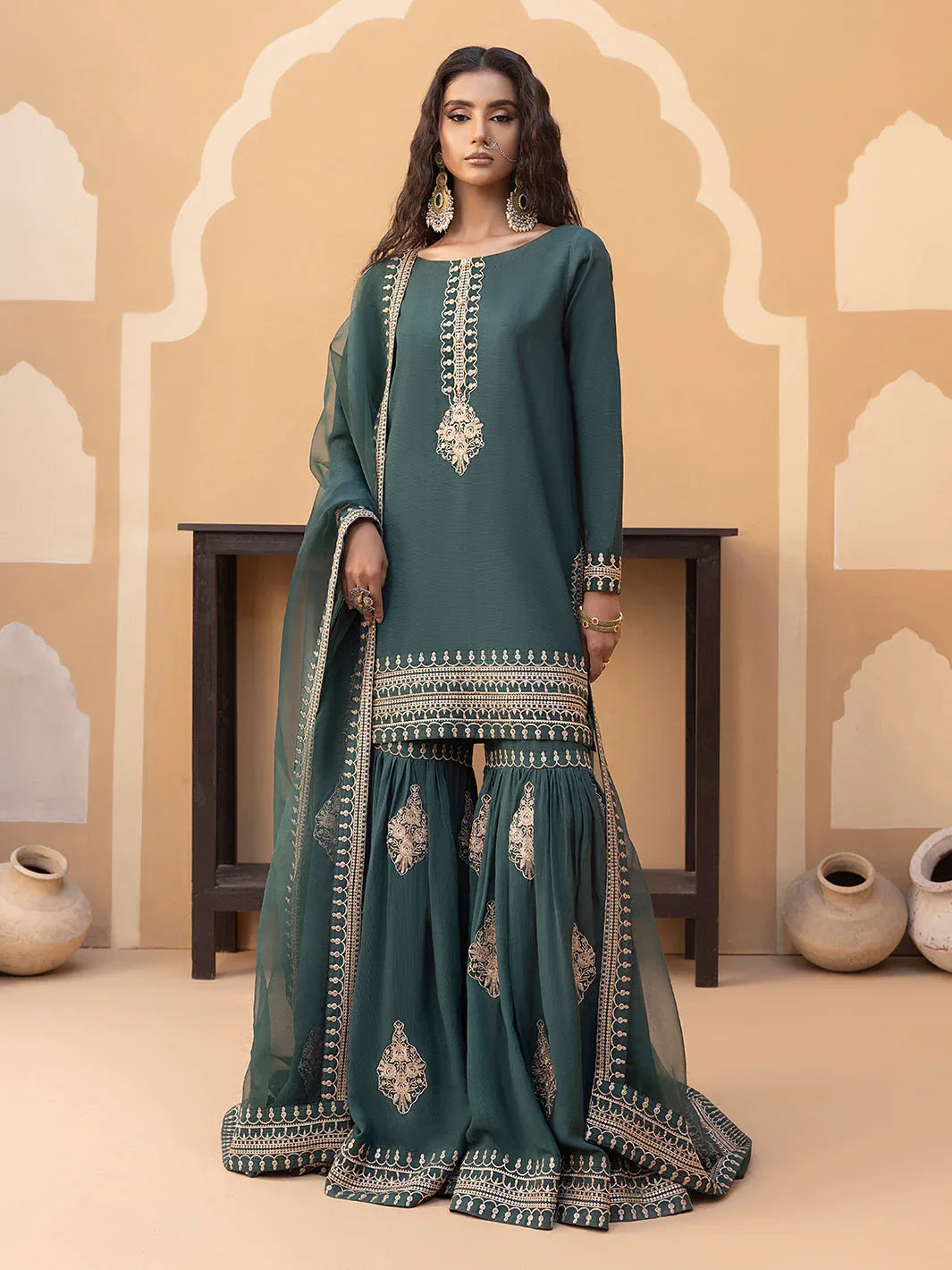 Hem Stitch | Raw Silk Edit 25 | Jasmine - Rang-e-Khaas