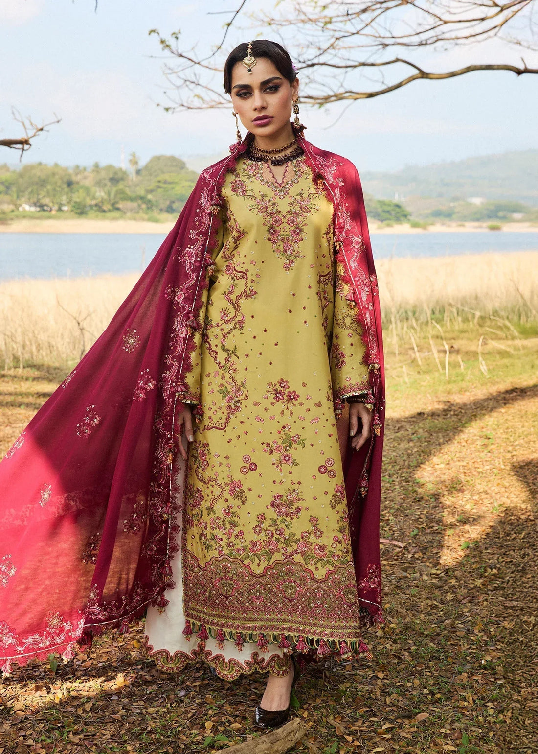 Hussain Rehar | Luxury Lawn 25 | Minted - Rang-e-Khaas