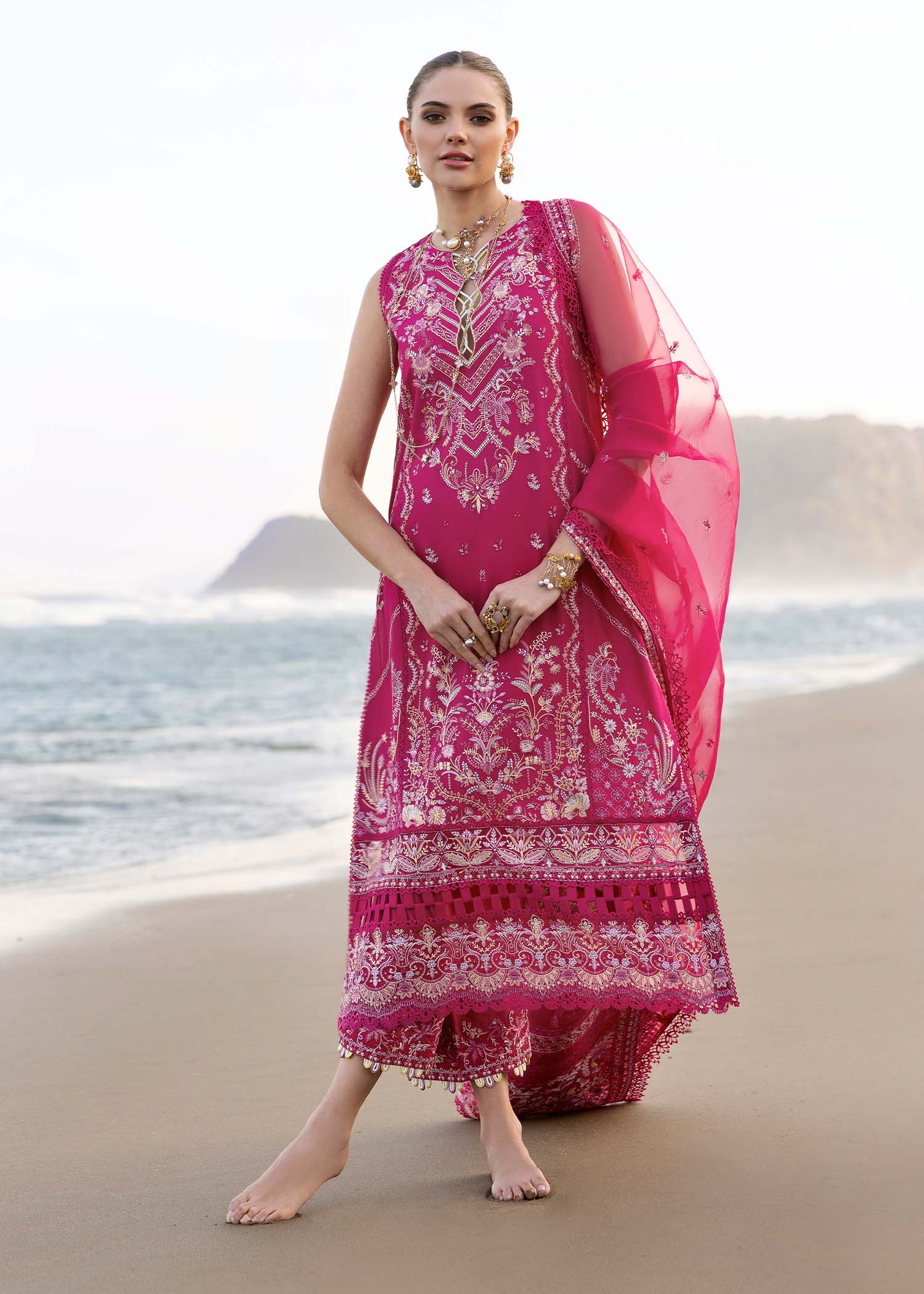 Kanwal Malik | Elysia Luxury Lawn 25 | Evaline - Rang-e-Khaas