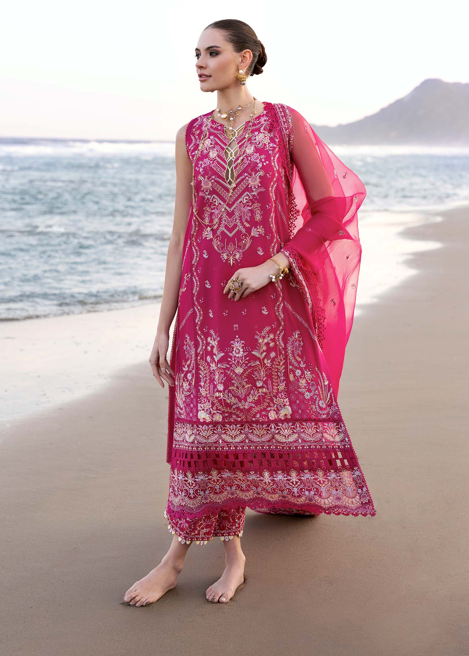 Kanwal Malik | Elysia Luxury Lawn 25 | Evaline - Rang-e-Khaas