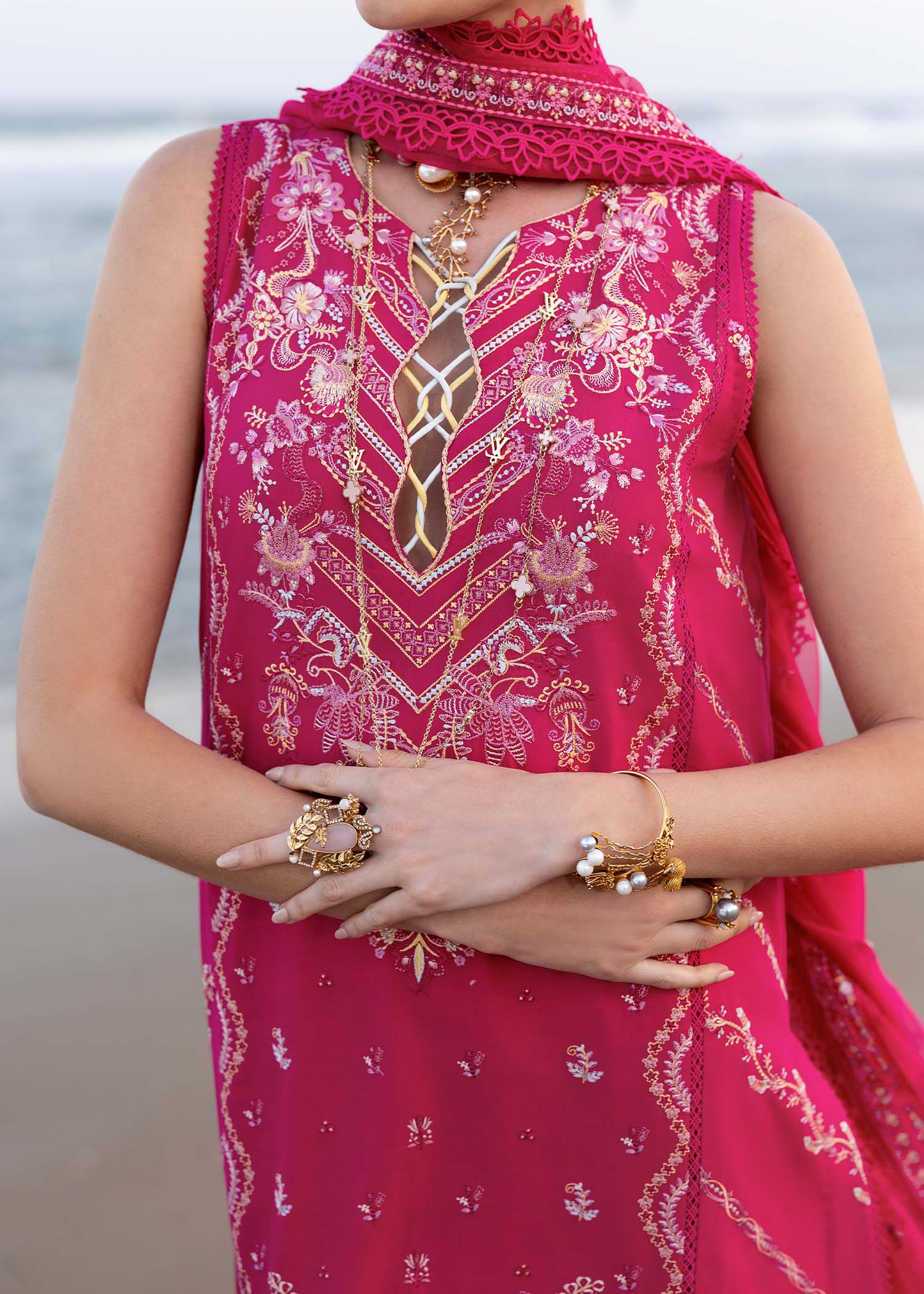 Kanwal Malik | Elysia Luxury Lawn 25 | Evaline - Rang-e-Khaas