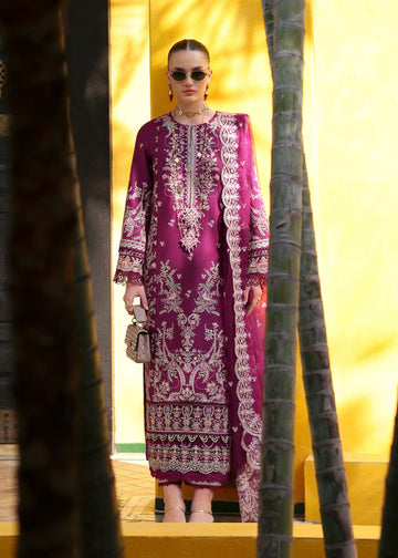 Kanwal Malik | Elysia Luxury Lawn 25 | Lavena - Rang-e-Khaas