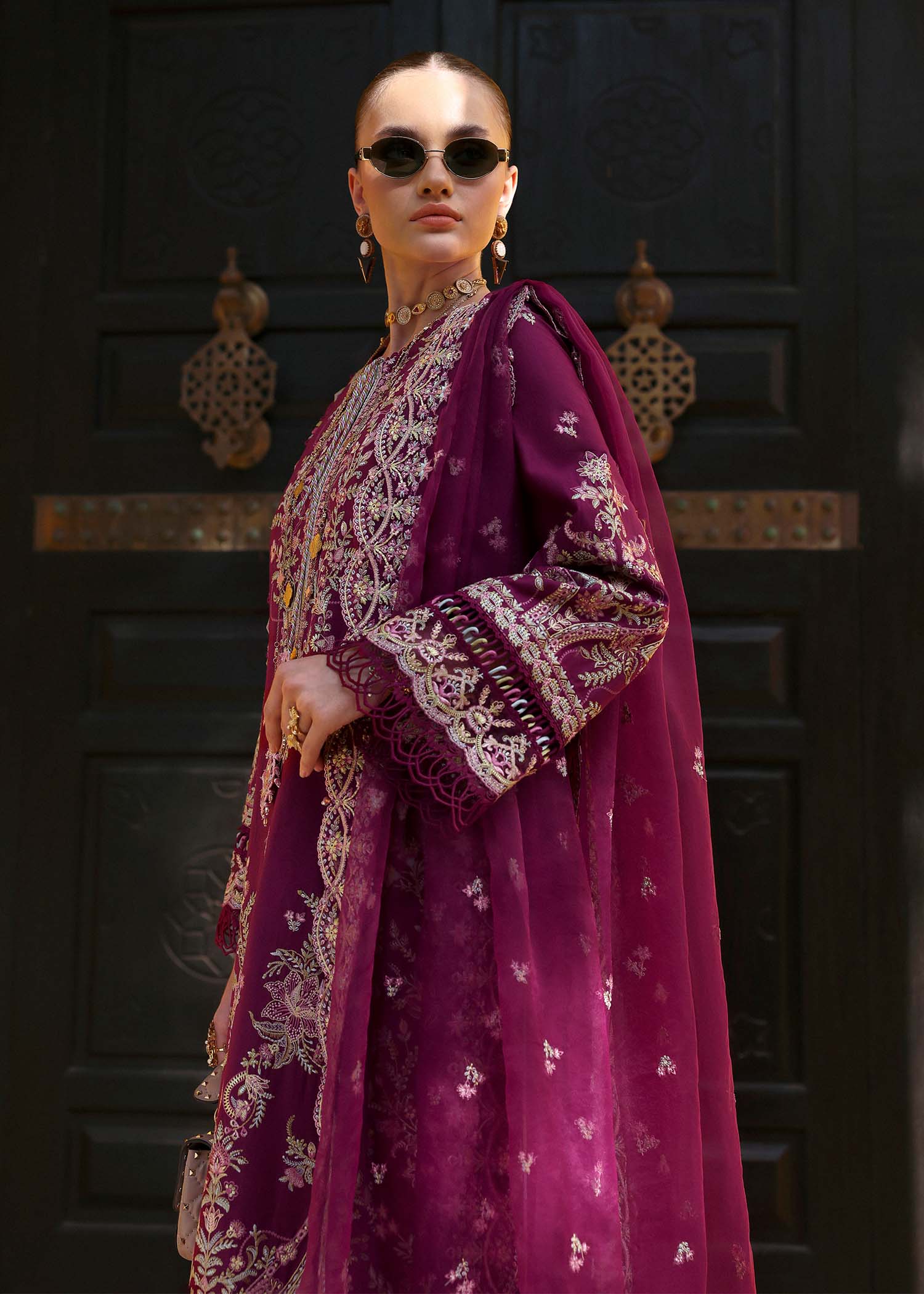 Kanwal Malik | Elysia Luxury Lawn 25 | Lavena - Rang-e-Khaas