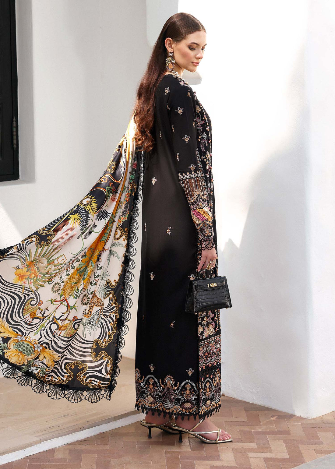 Kanwal Malik | Elysia Luxury Lawn 25 | Noire - Rang-e-Khaas