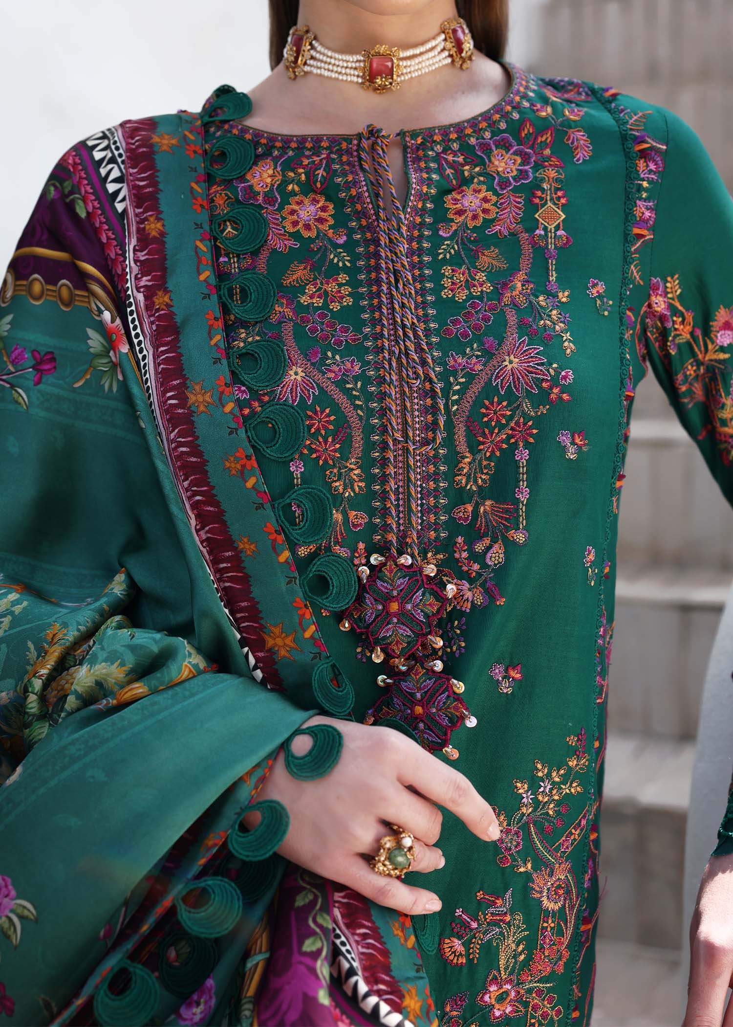 Kanwal Malik | Elysia Luxury Lawn 25 | Sierra - Rang-e-Khaas