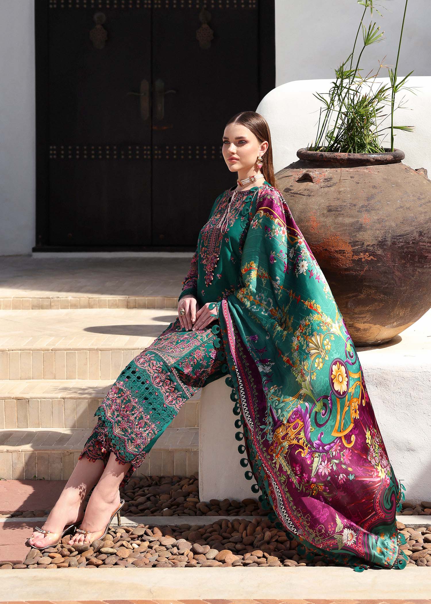 Kanwal Malik | Elysia Luxury Lawn 25 | Sierra - Rang-e-Khaas