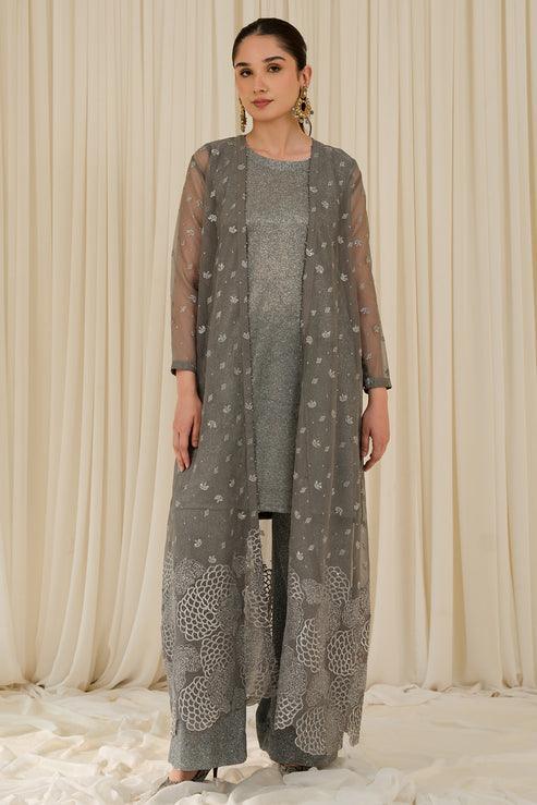 Declare | Le Fleur Luxury Pret | Stretchy Woven Shimmer Suit L0961 - Rang-e-Khaas