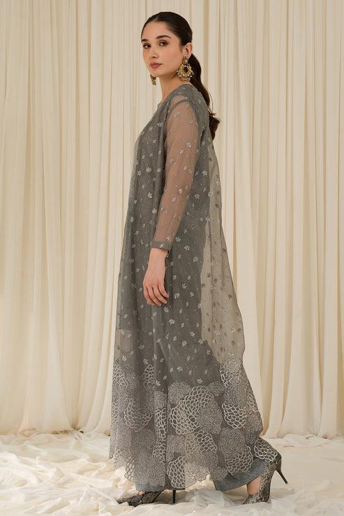 Declare | Le Fleur Luxury Pret | Stretchy Woven Shimmer Suit L0961 - Rang-e-Khaas