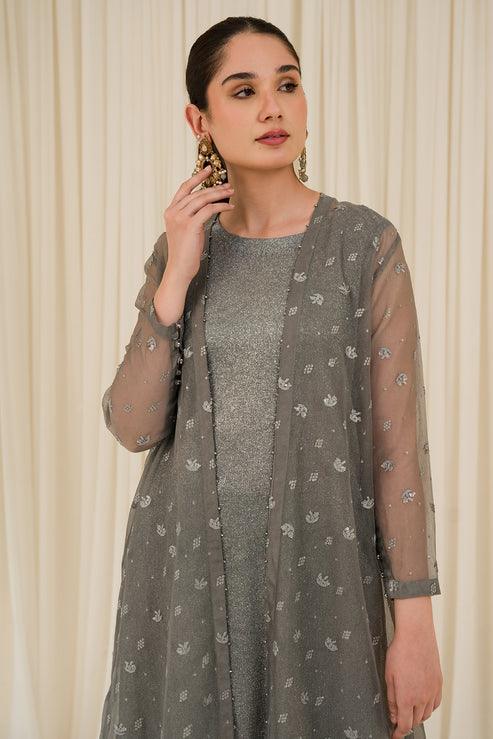 Declare | Le Fleur Luxury Pret | Stretchy Woven Shimmer Suit L0961 - Rang-e-Khaas